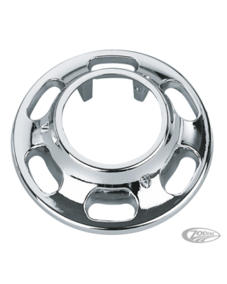 Chrome slotted wheel center...