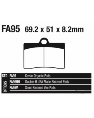 Ebc disc brake pad sets, front