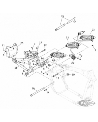 Swing arm bearings