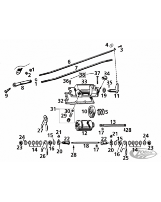 Large hand shift parts