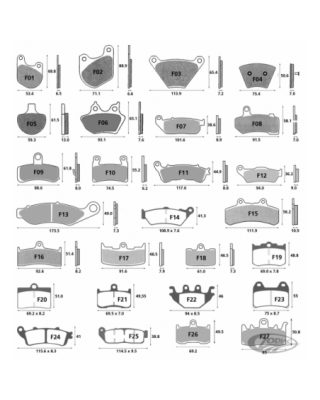 Ebc disc brake pad sets, front