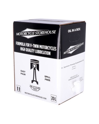 MCS, XL Sportster primary/transmission oil. 20 liter box 71-22 XL 83-84(NU)XR1000 08-12(NU)XR1200