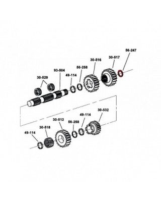 SPACER, COUNTERSHAFT