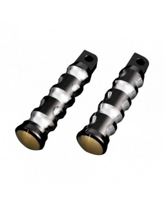 Brass Black Driver Footpegs NF