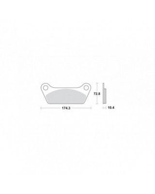 Organic Replacement Brake Pads