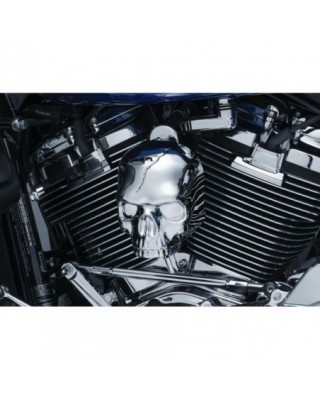 Skull Horn Cover Chrome