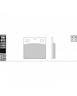 Sintered G1370/G1371 Brake Pad