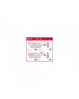 Organic Replacement Brake Pads