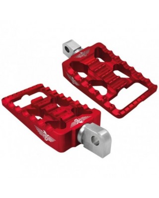 MX V1 Foot Pegs Red Anodized