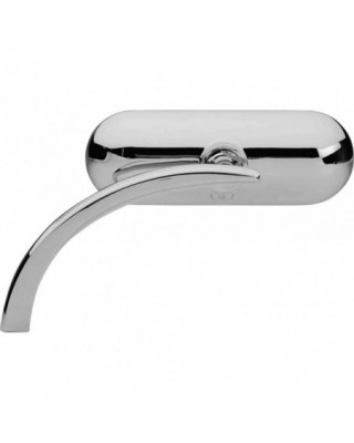 Mini-Oval Micro Mirror Chrome