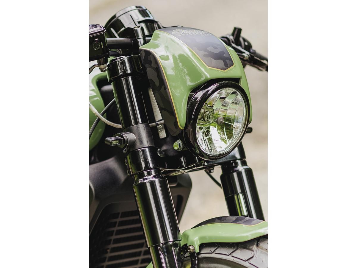 New Night Rod Style Headlamp Mask For use with OE Headlight Ready T...