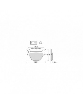 Organic Replacement Brake Pads