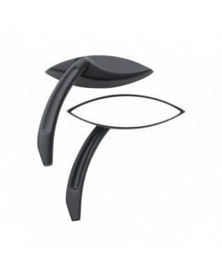 Elliptical Billet Mirror Black