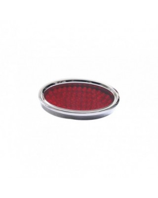Oval LED Taillight Chrome