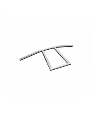 Guidon Old Skool Chromé 1"
