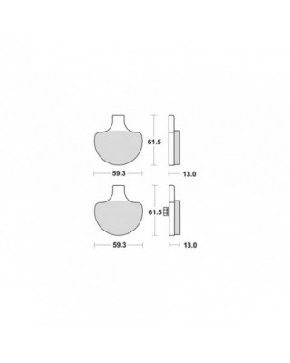 Organic Replacement Brake Pads