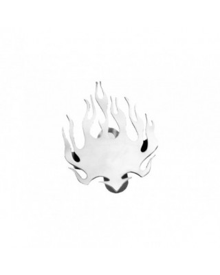 Flames Horn Cover Chrome