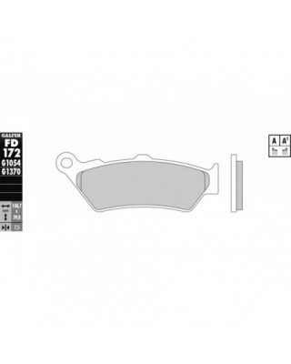 Sintered G1370/G1371 Brake Pad