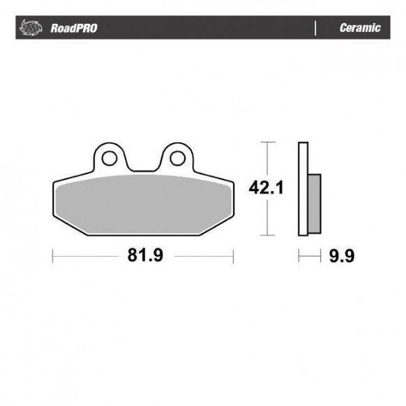 Moto-Master RoadPro rear brake pads. Ceramic Rear: 18-22 Softail