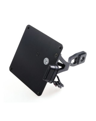 Cult-Werk, side mount license plate bracket black. IT