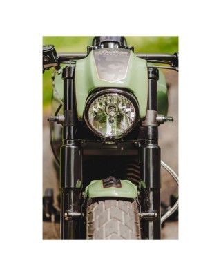 Cult-Werk, 'Shorty' 3-1 taillight / turn signal combo. Black