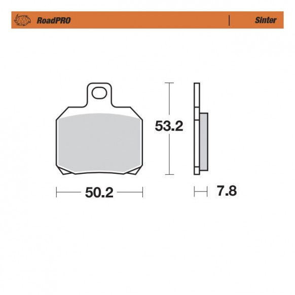 Moto-Master RoadPro rear brake pads. Sintered Rear: 18-22 LiveWire