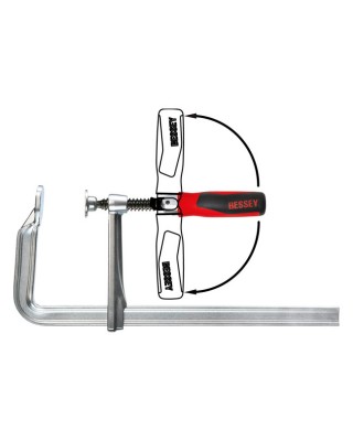 Bessey, Steel GZ Screw Clamps with 90deg foldable handle