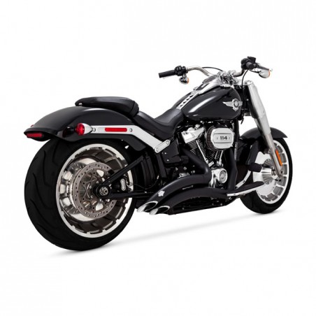 Vance & Hines, Big Radius PCX exhaust. Black Softail: 18-20 FLFB Fat Boy 107 18-23 FLFBS Fat Boy 114 18-20 FXBR Breakout 107 20