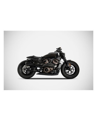 Zard, Sportster S Top Gun exhaust system. Matte black 21-23 Sportster S RH1250S