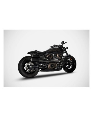 Zard, Sportster S Top Gun exhaust system. Matte black 21-23 Sportster S RH1250S