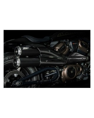 Zard, Sportster S Top Gun exhaust system. Matte black 21-23 Sportster S RH1250S