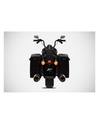 Zard, Inox Touring slip-on mufflers. Matte black 21-23 Touring with 107/114" engine