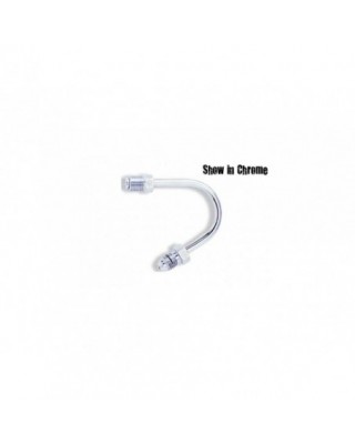 Tube fitting 3/8-24 black