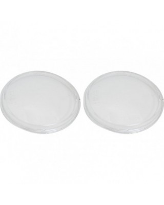 Twin 4" Headlight Lens