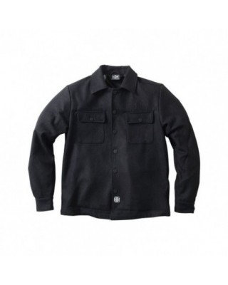 Camisa a cuadros negra con...