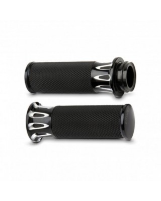 Deep Cut Fusion Grips, Black