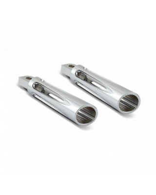 Deep Cut Footpegs, Chrome