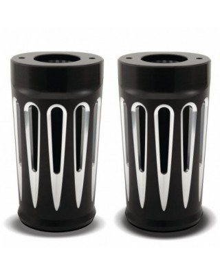 Deep Cut Fork Boots, Black