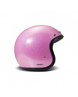 Casco retro DMD rosa brillante