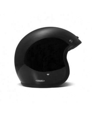 Casco retro DMD negro sólido