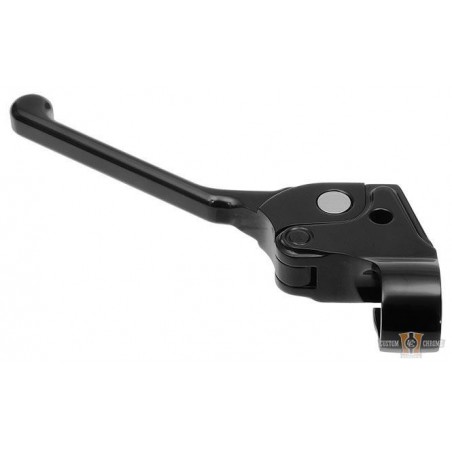 Levier d'embrayage câble, Mini, Black Anodized , Rebuffini 
