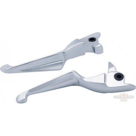 Leviers Boss Blades, Chrome, Softail 15-17, Kuryakyn 