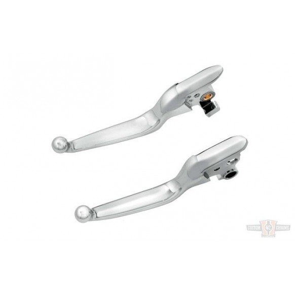 Leviers Stadium Smooth, Chrome, Softail 15-17, CCE 