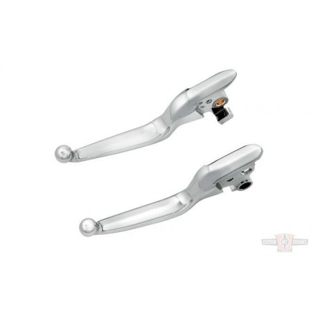 Leviers Stadium Smooth, Chrome, Softail 15-17, CCE 