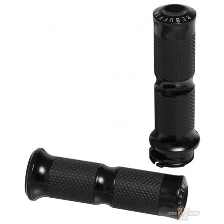 Poignées Delta, Black Anodized , Rebuffini 