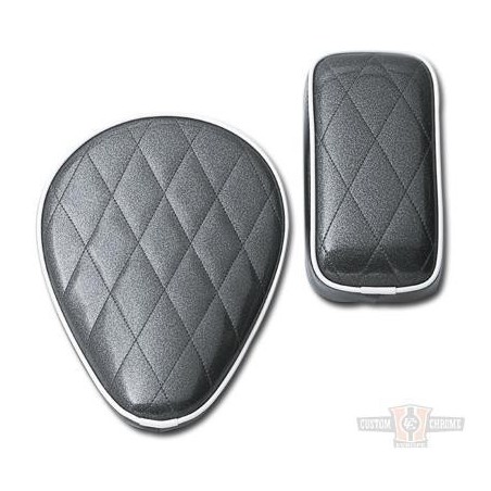 Selle Solo à ressorts, Black Metal Flakes, Le Pera 