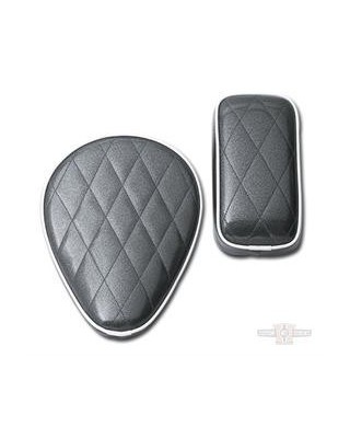 Selle Solo à ressorts, Black Metal Flakes, Le Pera 