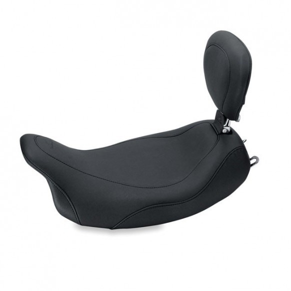 Selle solo Wide Tripper avec dossier, Black, 08-20 Touring, MUSTANG 