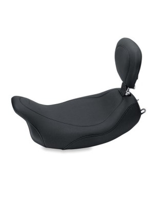 Selle solo Wide Tripper avec dossier, Black, 08-20 Touring, MUSTANG 