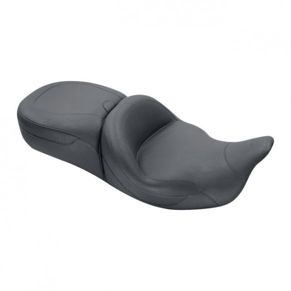 Selle double Super Touring, Black, 08-20 Touring, MUSTANG 